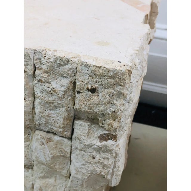 1980s Modern Maitland Smith Tessellated Mixed Stone Cube Tables . For Sale - Image 5 of 12