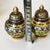 Pair of Vintage Cloisonné Enamel Lidded Jars – Gold Ground, Floral Motif For Sale In Los Angeles - Image 6 of 6