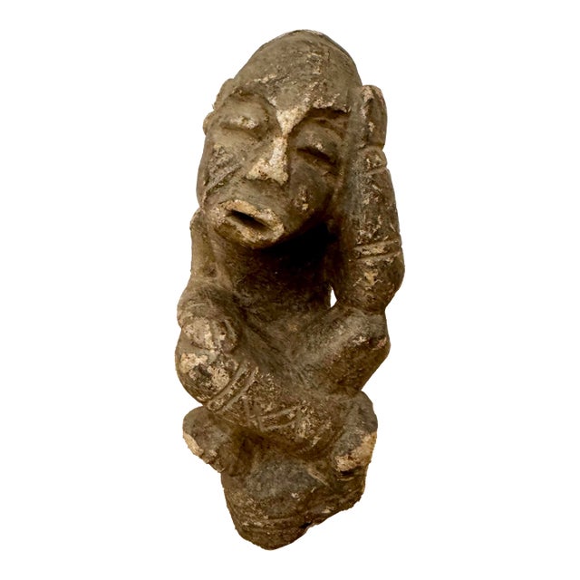 Antique 15th-17th Century Sapi Nomoli Stone Figure - West African Tribal Art For Sale