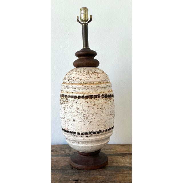 Vintage MCM Lava Glaze Lamp For Sale - Image 11 of 12