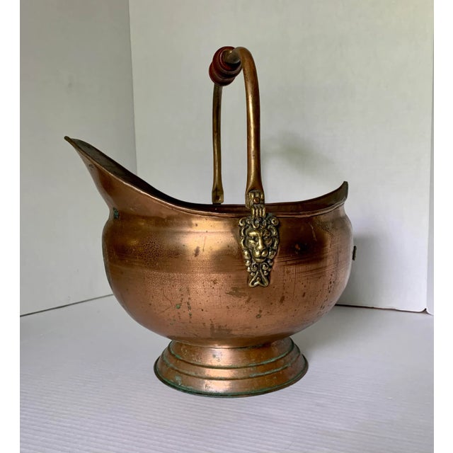 Vintage Copper Coal Scuttle For Sale - Image 11 of 11