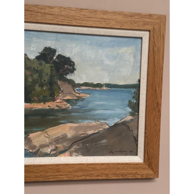 Ragner Nyberg, River, 1969, Oil on Panel, Framed For Sale - Image 10 of 18