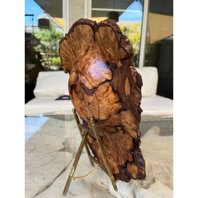 This monumental, hand-turned sugar maple burl bowl celebrates the raw, untamed beauty of organic modern design....
