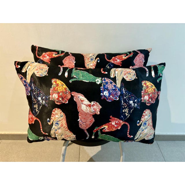 1970s Fabric Cushions from Gaston&Daniela, 1977, Set of 2 For Sale - Image 5 of 6