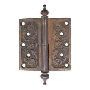 Antique Cast Iron 5 X 5 Victorian Steeple Tip Butt Door Hinge