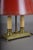 Brass Bouillotte Table Lamp with Red Tole Shade, 1950s For Sale - Image 13 of 15