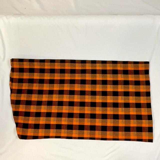 1980s Vintage Americana Arts & Crafts Tablecloth - 94” Round, Halloween & Thanksgiving For Sale - Image 4 of 9