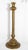 Monumental antique Egyptian Mamluk Revival floor candle stand, handcrafted in brass during the late 19th century, circa...