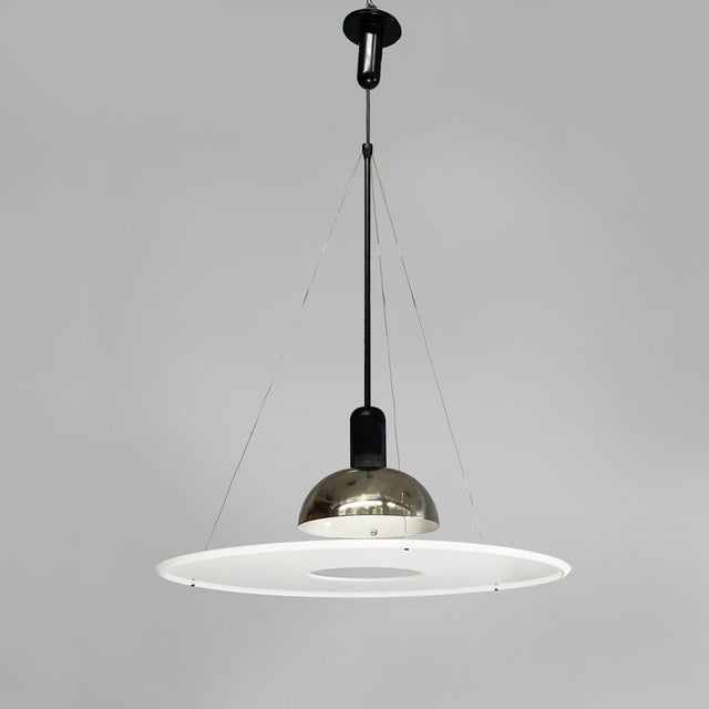 1970s Italian Modern Frisbi Pendant attributed to Achille Castiglioni for Flos, 1970s For Sale - Image 5 of 18