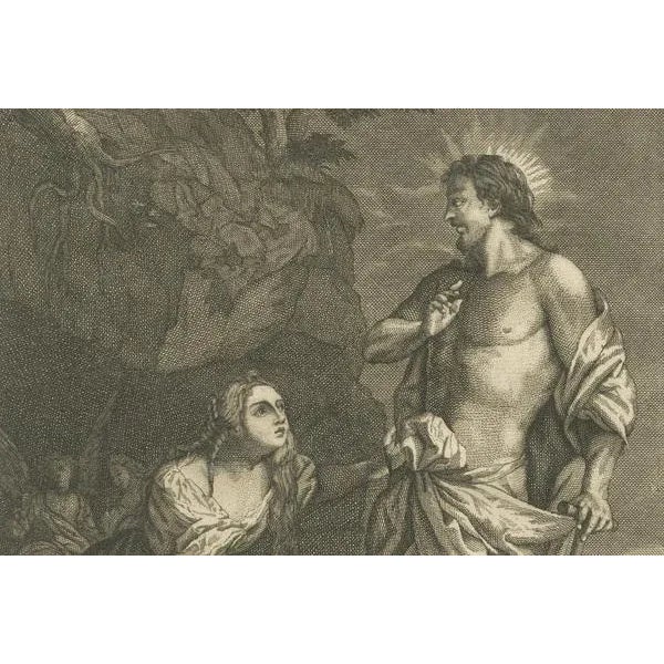 Paper Durand, Christ's Resurrection & St. Andrew the Apostle, 1735, Engravings, Set of 2 For Sale - Image 7 of 10