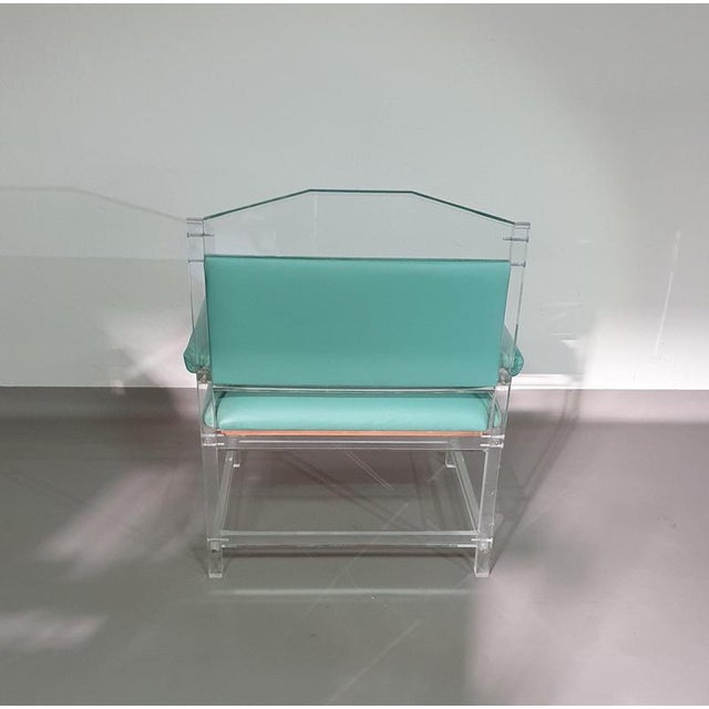 Acrylic Glass Chair, 1980s For Sale - Image 16 of 18