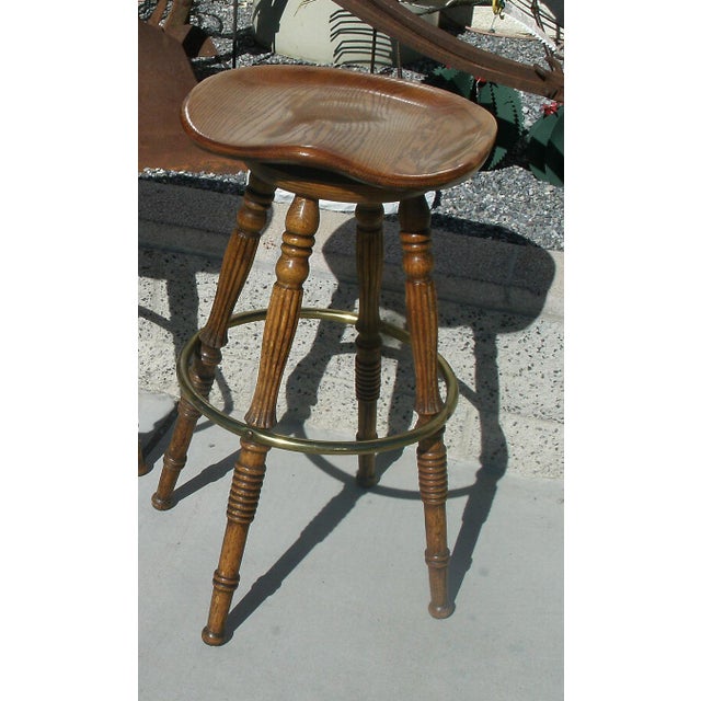 Late 20th Century Hw Hull & Sons Vintage Oak Saddle Seat ... (640 x 640 Pixel)