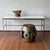 Metal Paul McCobb Brass Base Console Table with Vitrolite Top For Sale - Image 7 of 7