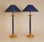 Modern Gold and Blue Table Lamps from Maison Jansen, 1970s, Set of 2 For Sale - Image 6 of 9