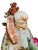 Palatial 21.5" Famille Rose Shouxing "Three Stars" Figurine – Hand-Painted Throne Masterwork With 360° Gold Gilt Artistry For Sale - Image 13 of 18