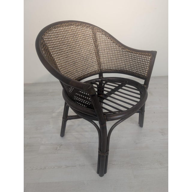 Vintage Armchair with Raffia and Viennese Weave For Sale - Image 14 of 16