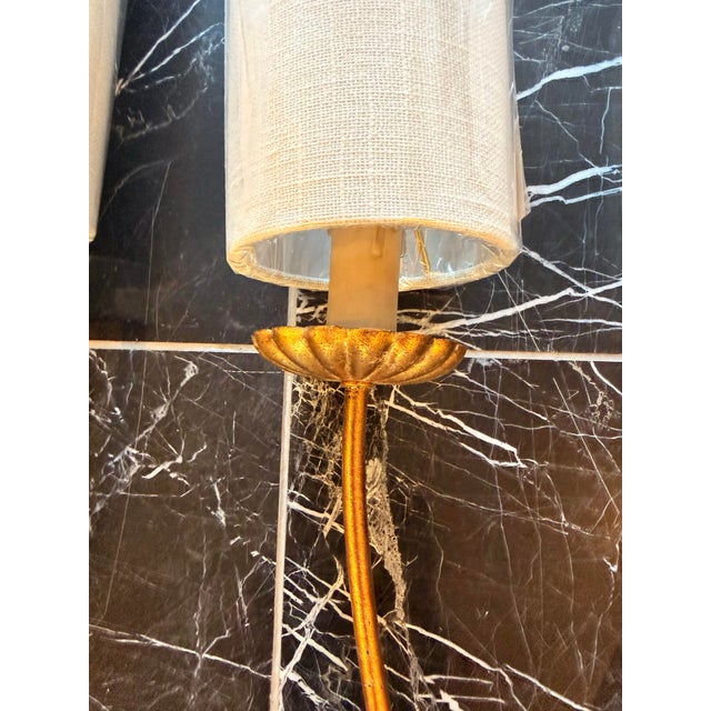 Hollywood Regency Pair of Regina Andrews “Louis” Sconces For Sale - Image 3 of 7