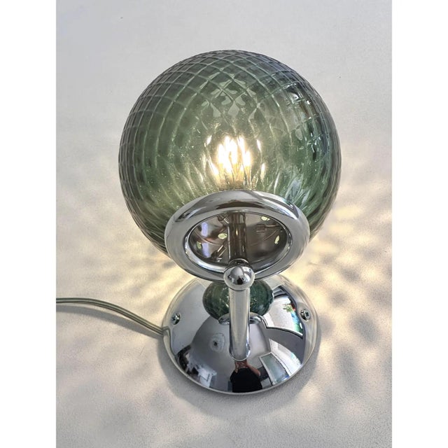 Lot of 4 Contemporary Green “Ballotton” Murano Glass Wall Sconces For Sale - Image 4 of 6