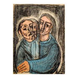 1950 Frank Kleinholz Tell Me That You Love Me Lithograph
