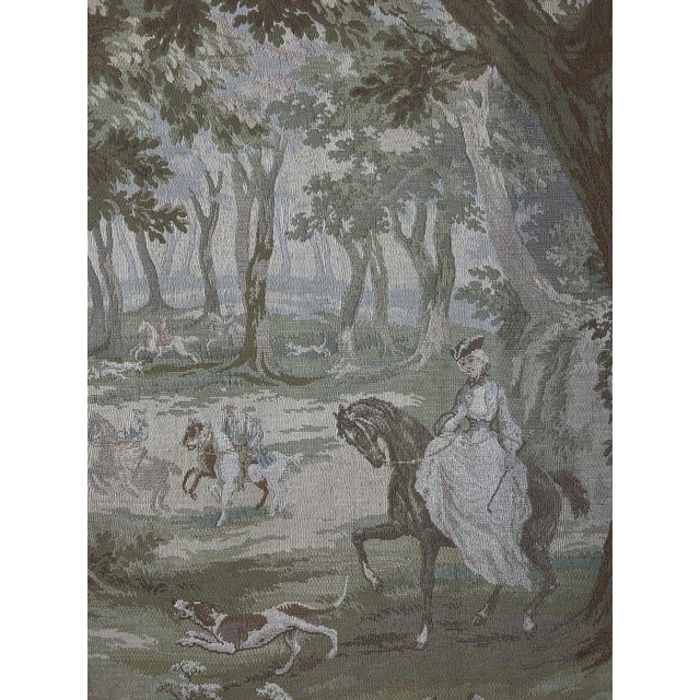 20th Century Louis XV Wall Tapestry Hunting Scene For Sale - Image 6 of 11