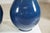 Contemporary Large Artisan Teardrop Ceramic Vases in Deep Blue and Terracotta Glaze - A Pair For Sale - Image 3 of 18