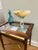 1980s Jozefina Krosno Polish Art Glass “Jellyfish” Pedestal Bowl, Attributed For Sale In Houston - Image 6 of 10