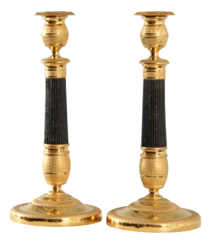 Empire Candleholders, 1825, Set of 2
