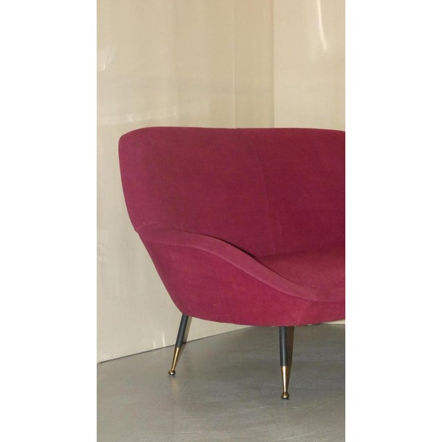 1950s Italian Modern 3-Seater Sofa in Wool, 1950s For Sale - Image 5 of 18