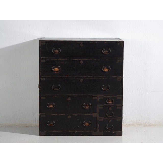 Antique Japanese Black Isho-Dansu Chest For Sale - Image 5 of 13