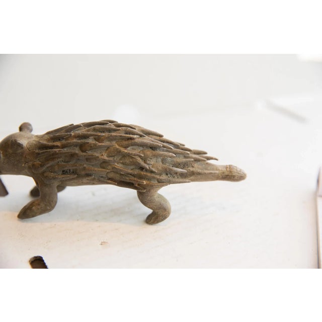 African Vintage African Porcupine Sculpture For Sale - Image 3 of 9