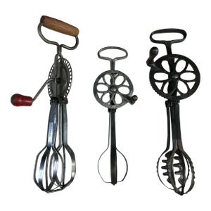 A Collection of 3 Antique Egg Beaters