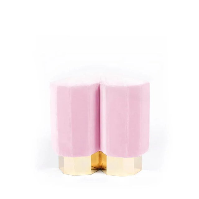 Light Pink Queen Heart Stool by Royal Stranger For Sale - Image 6 of 10