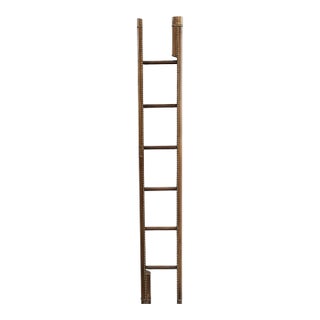 British Leather and Brass Studded Elephant Ladder For Sale