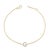 Immerse yourself in the understated elegance of this 10K yellow gold bracelet, for an enrapturing shimmer that captures...