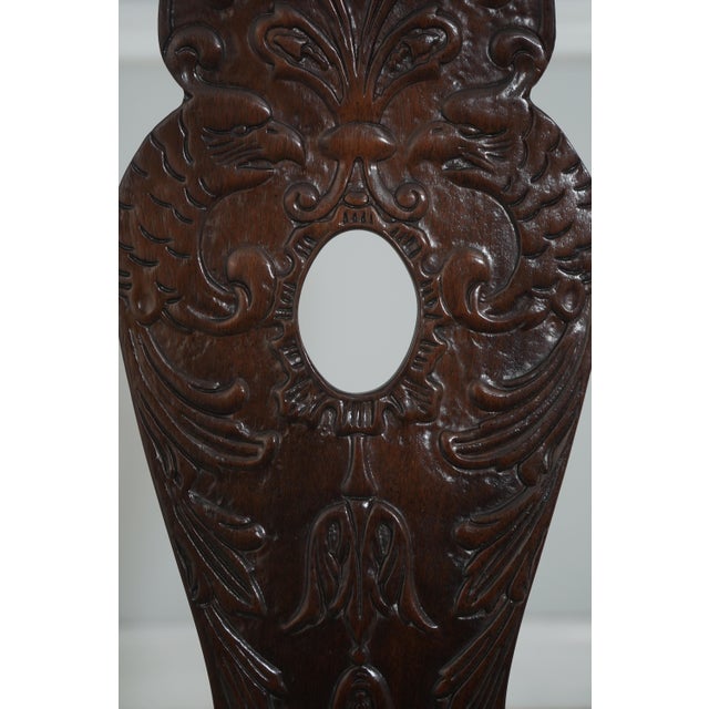 Wood Set of 8 Henredon Mahogany Carved Dining Chairs For Sale - Image 7 of 18