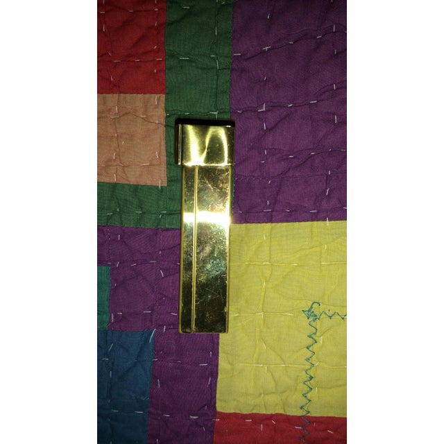 Late 20th Century Vintage Volupte Brass Powder Compact and Lipstick Holder For Sale - Image 5 of 11