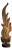 70" Large Mid 20th Century Thai Carved Teak Sculpture - Eternal Flame For Sale