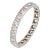 Vintage Deco Diamond Band Platinum Wedding Ring Eternity Fine Jewellery size 5.25 For Sale
