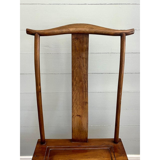 Chinese Early 20th Century Chinese Lamphanger Walnut Chairs, a Pair For Sale - Image 3 of 9