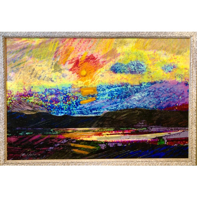 PATRICK ARCHER (American b. 1926) Signed and dated at lower right, signed and titled on label verso. Abstract landscape...