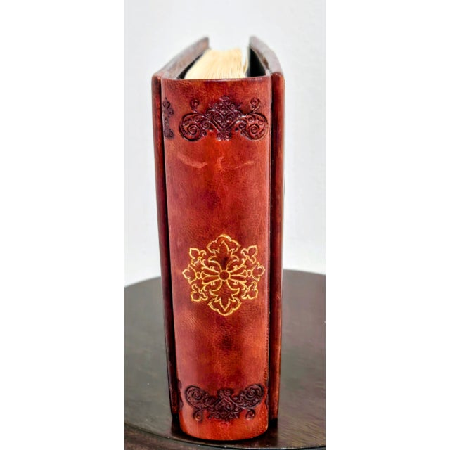 Italian Leather Photo Album With Cherub Carvings – Museum Company For Sale - Image 4 of 9