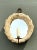 Vintage Laurel Leaf Wall Mirror With Candle Holder For Sale - Image 4 of 12