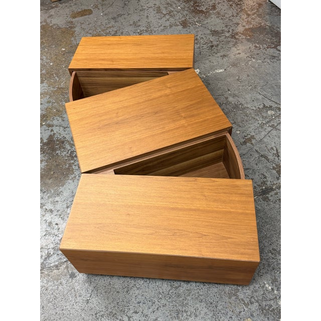 Vig Furniture Modrest Leslie Modern Walnut Coffee Table For Sale - Image 10 of 12