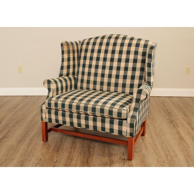 Johnston Benchworks Chippendale Style Chair and a Half Wing Chair