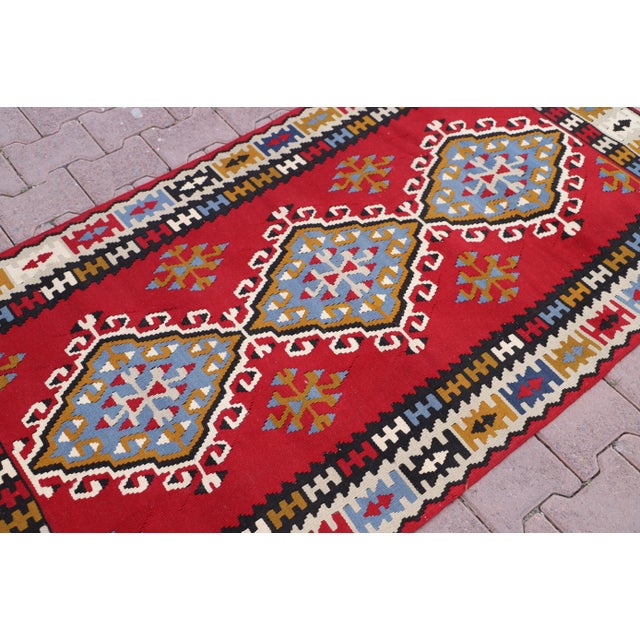 1980s Traditional Red Cappadocia Kilim For Sale - Image 11 of 13