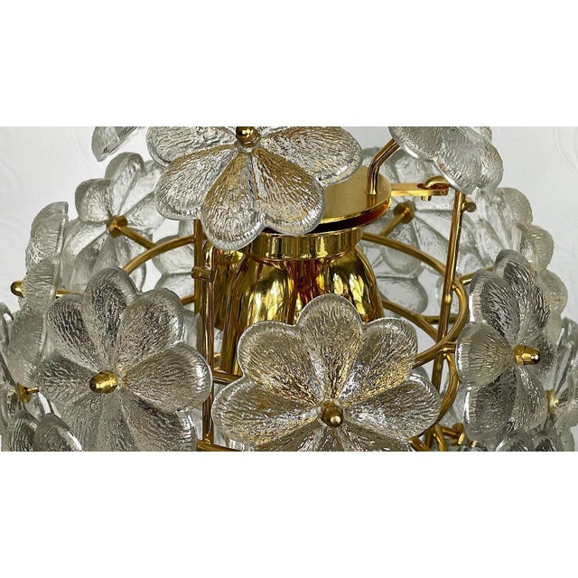 Flowers Hanging Lamp in Murano Glass by Christoph Palme, 1960s For Sale - Image 4 of 12