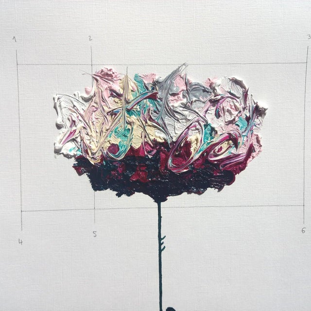 2020s Set of 3 - Shadow Box Framed: Modernist Original Botanic Oil Paintings For Sale - Image 5 of 11