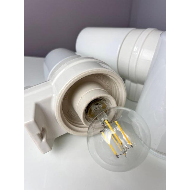 Model 6065 Wall Lamp in White by Sigvard Bernadotte for Ifö For Sale - Image 5 of 11