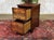 English Mahogany Office Filing Cabinet with Leather Top, 1980s For Sale - Image 9 of 12