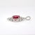 Metal 5.4cts Madagascar Ruby Pendant With Natural Diamonds Accents: Solid 14k Gold For Sale - Image 7 of 9